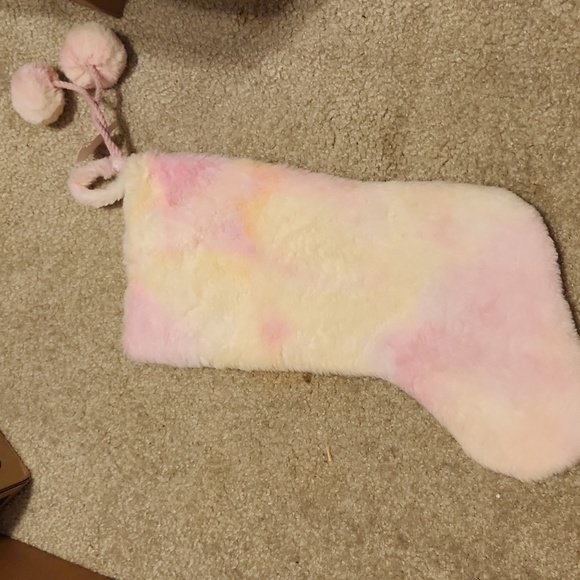 Christmas stocking faux fur tyedye nwt new Holiday Stockings - Picture 2 of 5